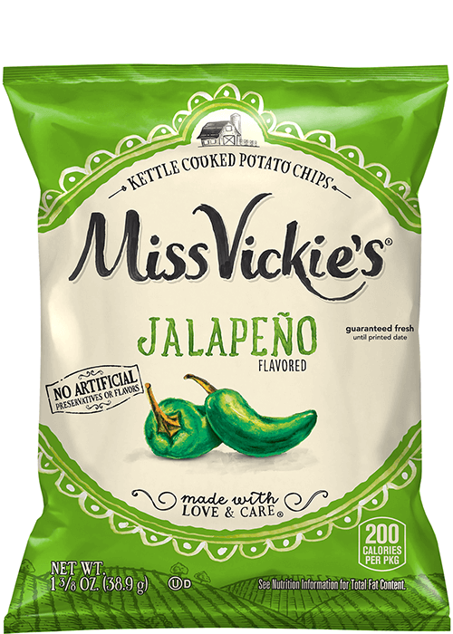 Miss Vickie's Kettle Cooked Potato Chips - Jalapeño Flavored