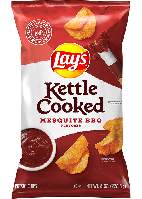 Lay's Kettle Cooked Potato Chips - Mesquite BBQ Flavored
