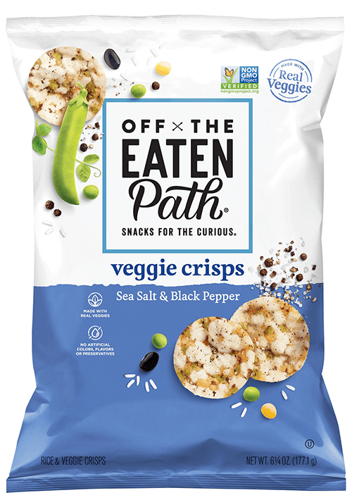 Off The Eaten Path Veggie Crisps - Sea Salt & Black Pepper