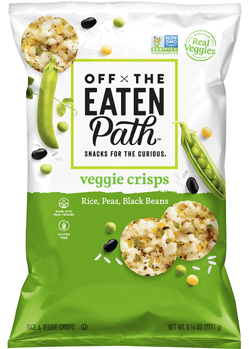 Off The Eaten Path Veggie Crisps - Rice, Peas, Black Beans