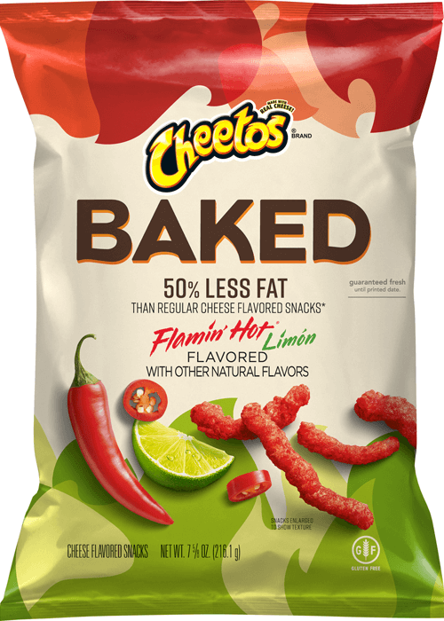 Cheetos Baked Crunchy Cheese Flavored Snacks - Flamin' Hot Limón Flavored