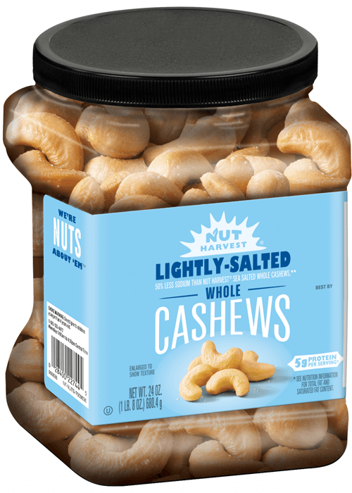 Nut Harvest Whole Cashews - Lightly Salted
