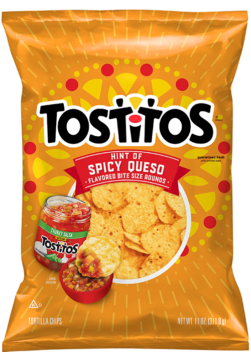 Tostitos Tortilla Chips - Hint of Spicy Queso Flavored Rounds