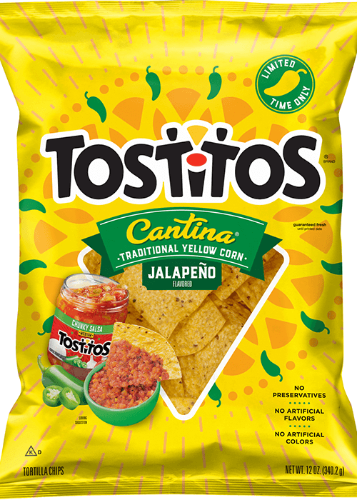 Tostitos Cantina Tortilla Chips - Traditional Yellow Corn Jalapeño Flavored
