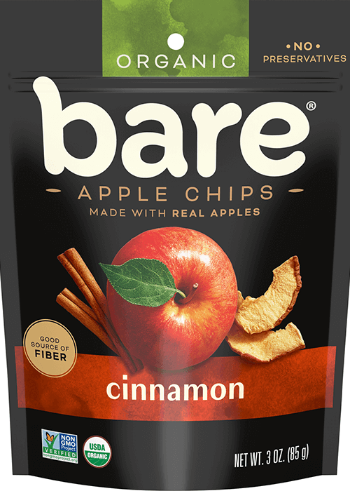 TEST - Bare Baked Crunchy Organic Apple Chips - Cinnamon