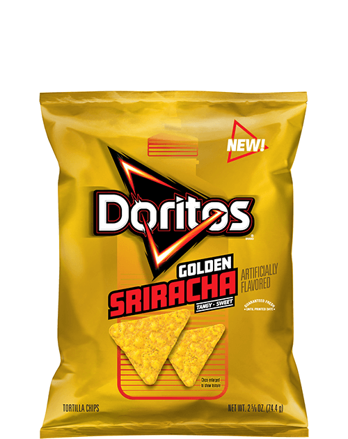 Doritos Tortilla Chips - Golden Sriracha Flavored