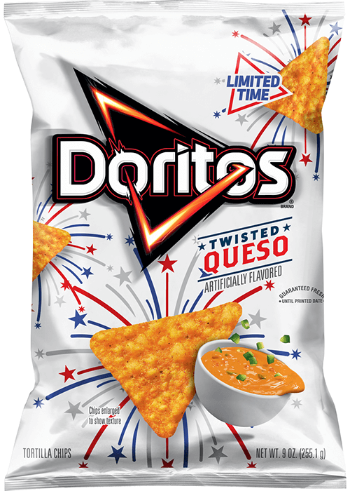 Doritos Tortilla Chips - Twisted Queso Flavored