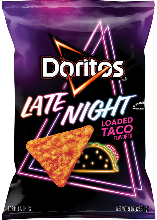 Doritos Tortilla Chips - Late Night Loaded Taco Flavored