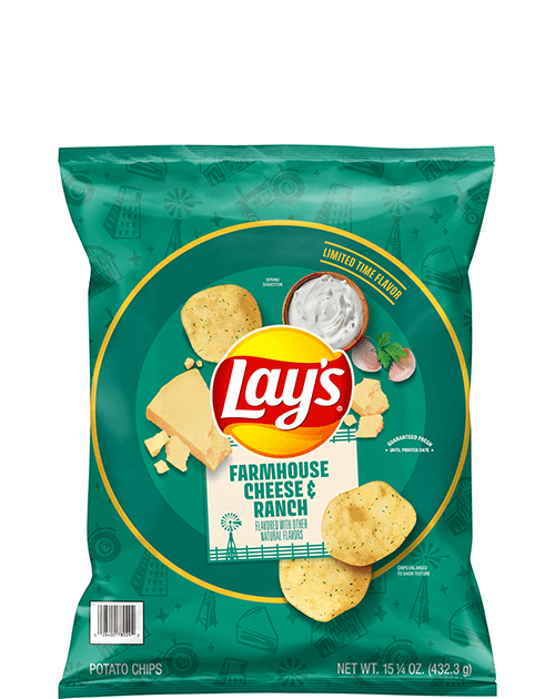 Lay's Potato Chips - Farmhouse Cheese & Ranch Flavored