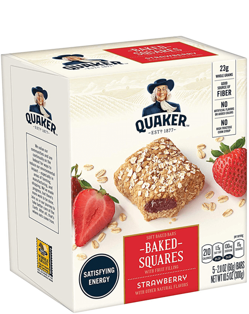 Quaker Baked Squares - Strawberry