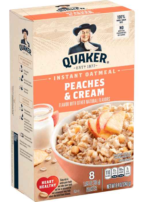 Quaker Instant Oatmeal - Peaches & Cream
