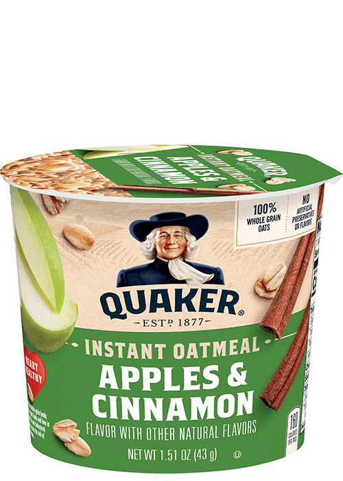 Quaker Instant Oatmeal Cup - Apples & Cinnamon