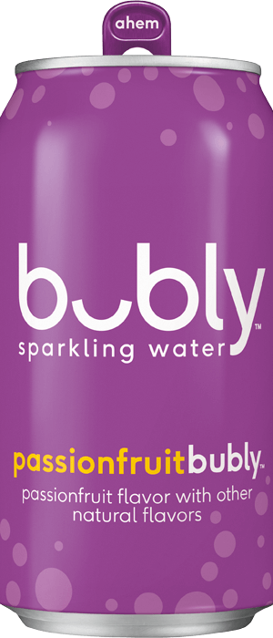 bubly sparkling water - passionfruit