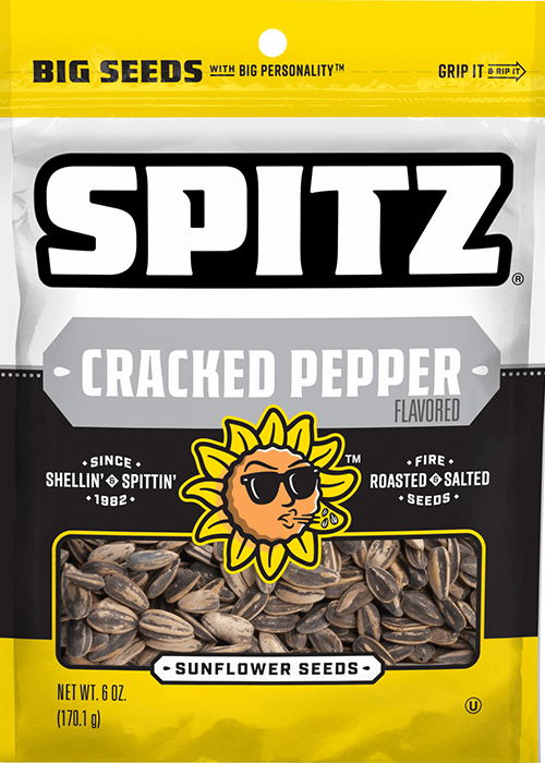 Spitz Sunflower Seeds - Cracked Pepper Flavored