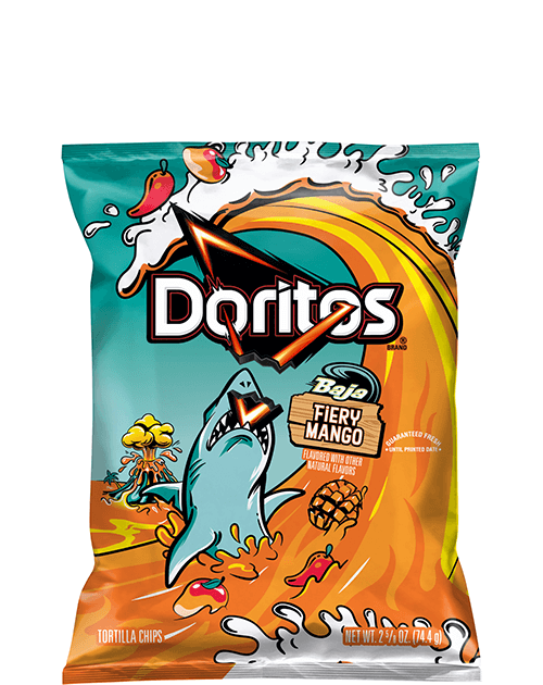 Doritos Tortilla Chips - Baja Fiery Mango Flavored