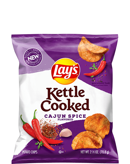 Lay's Kettle Cooked Potato Chips - Cajun Spice Flavored
